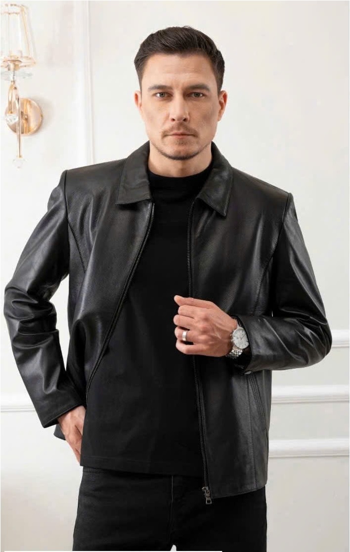 ÁO DA NAM ĐẸP - CHẤT LIỆU DA CỪU CAO CẤP MÃ 209